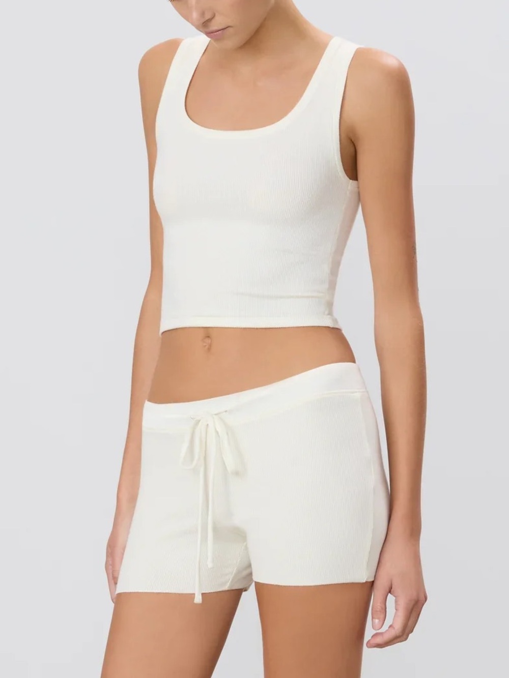 ETERNE Rib Lounge Set - Ivory - S/M - Picture 4 of 6